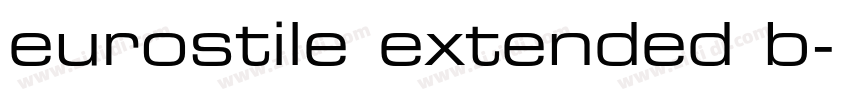 eurostile extended b字体转换